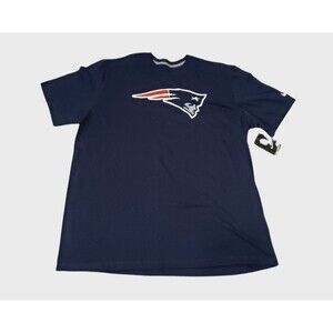 Nike NFL New England Patriots 2XL Navy Tagless Short-sleeve 100% cotton t-shirt